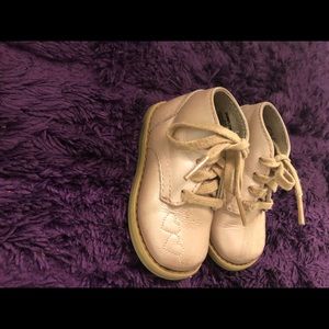 Rose gold walking shoes